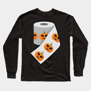 Halloween Pumpkin toilet paper Long Sleeve T-Shirt